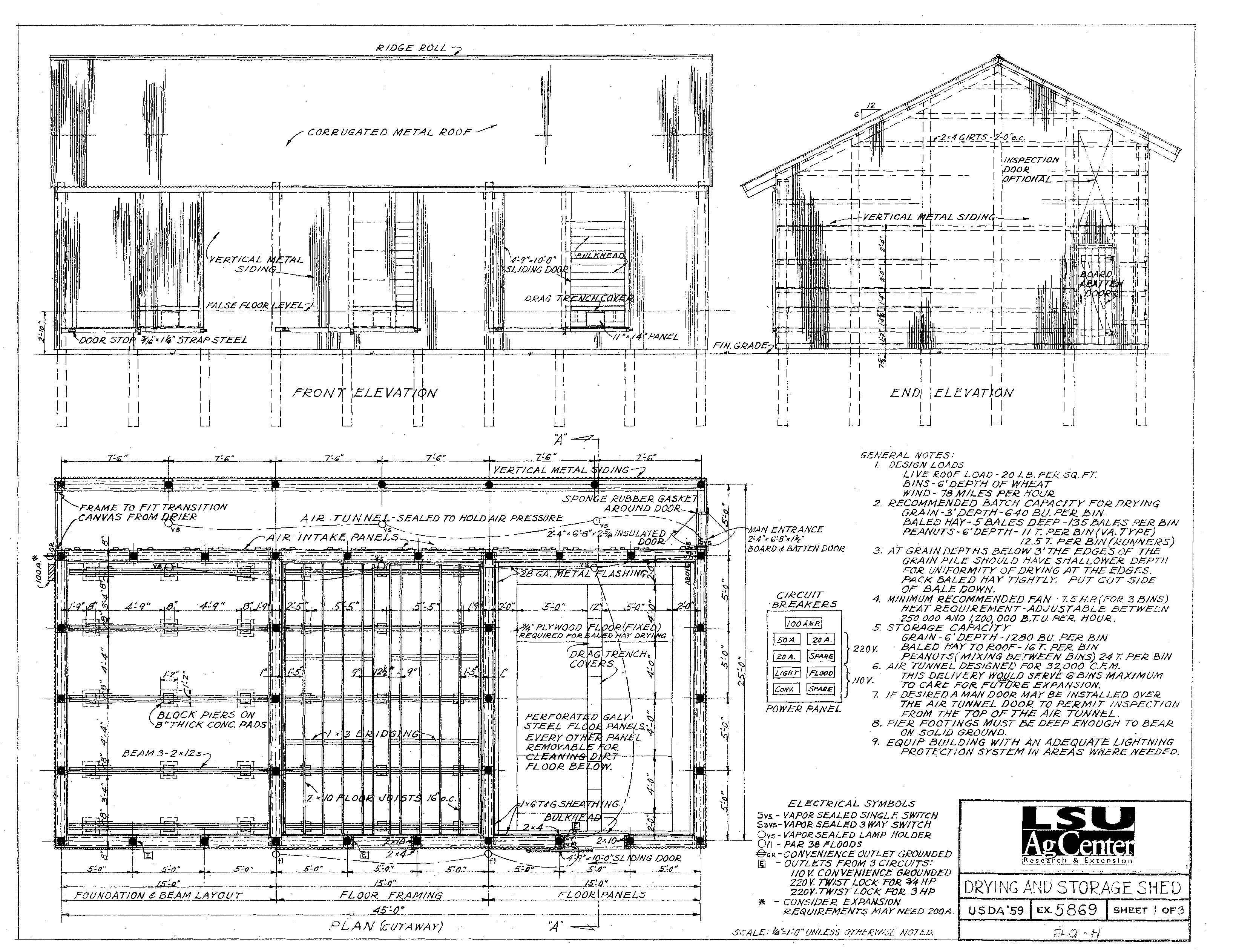 Drying and Storing Shed