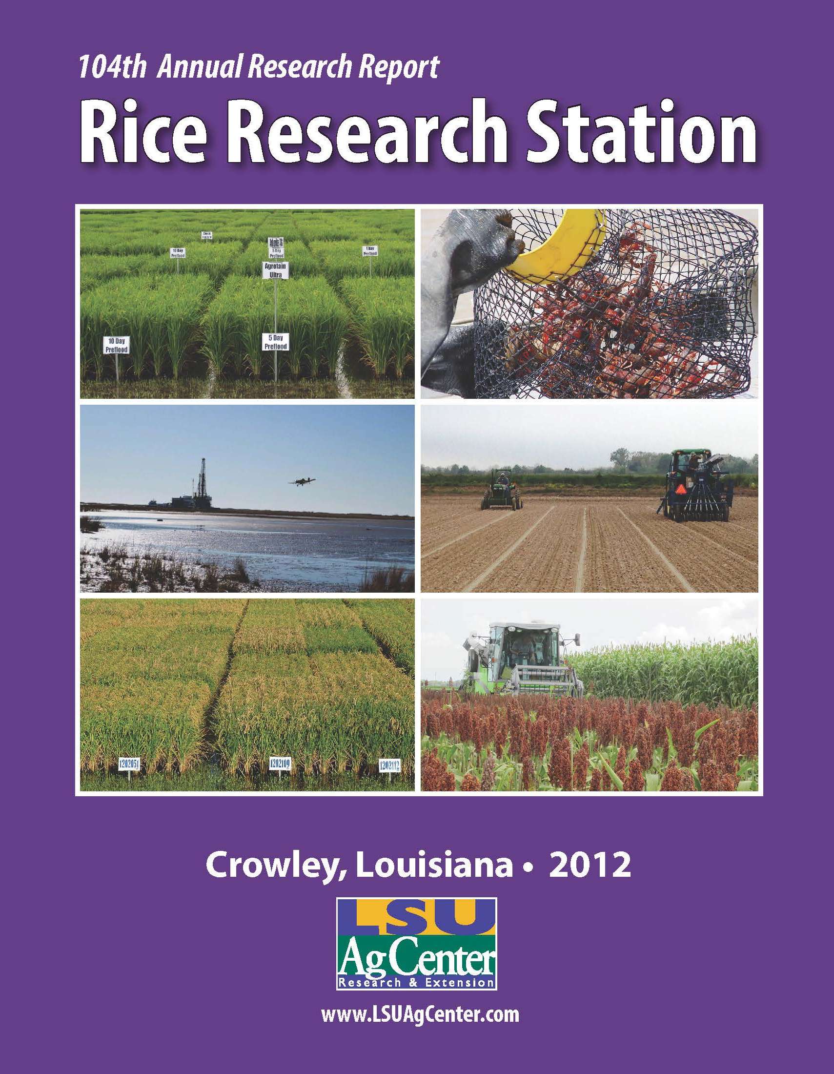2012 Rice Research Station Annual Report