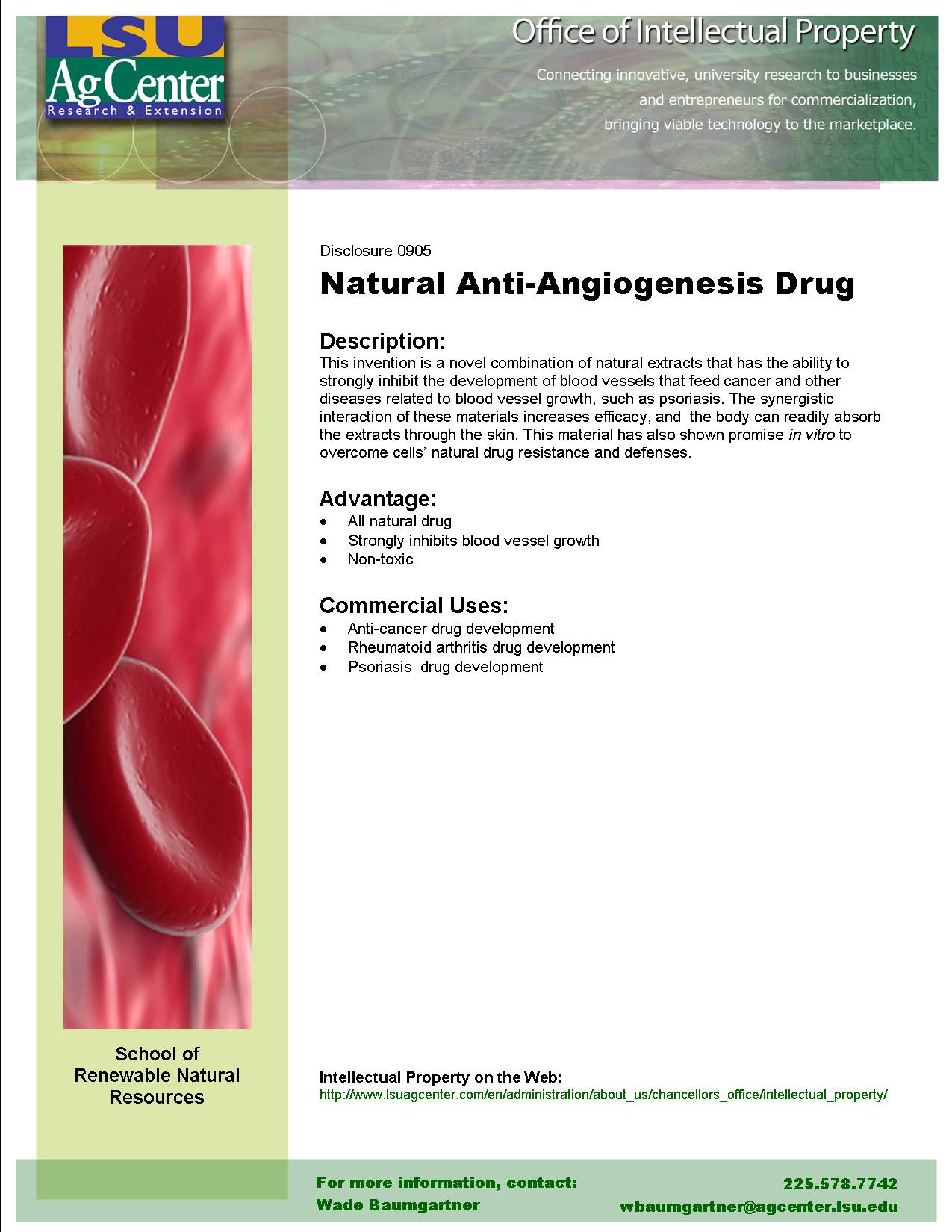 Natural Blood Vessel Growth-inhibiting Compound