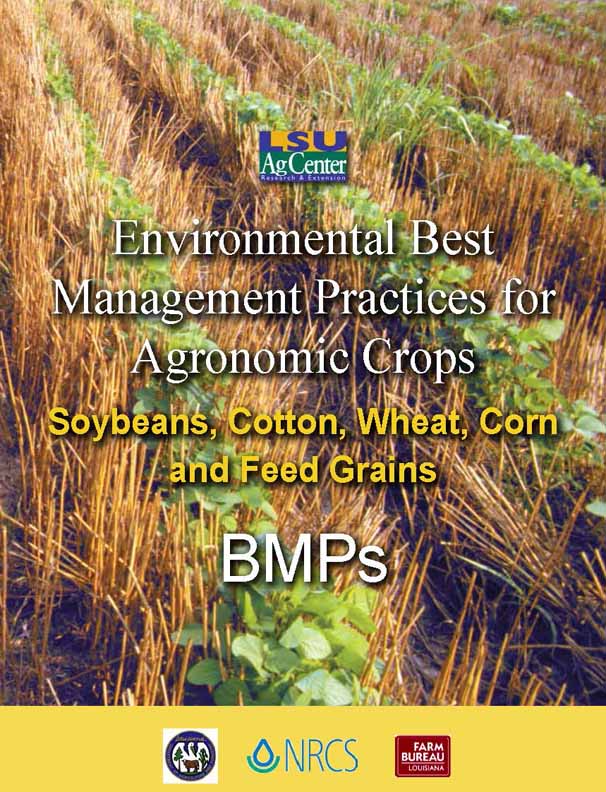 Agronomic Crops (Soybeans, Cotton, Wheat, Corn and Feed Grains) Best Management Practices