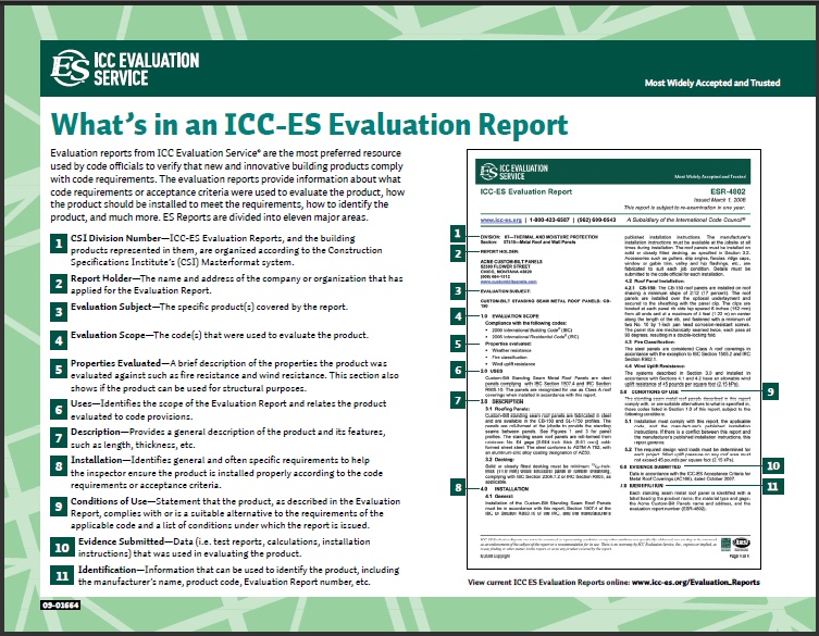 Foam Insulation - ICC-ES Evaluation Reports