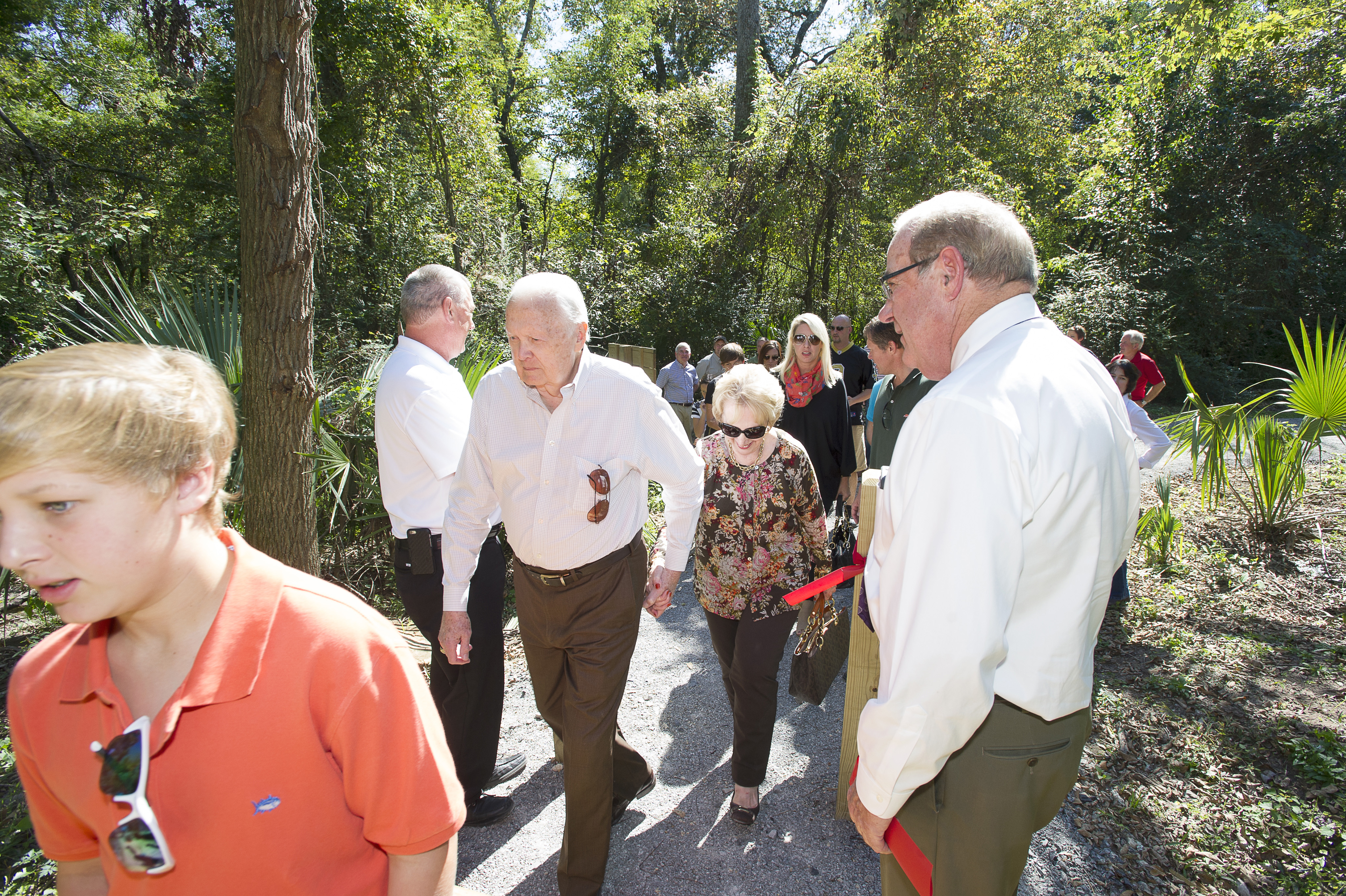 guiding visitors