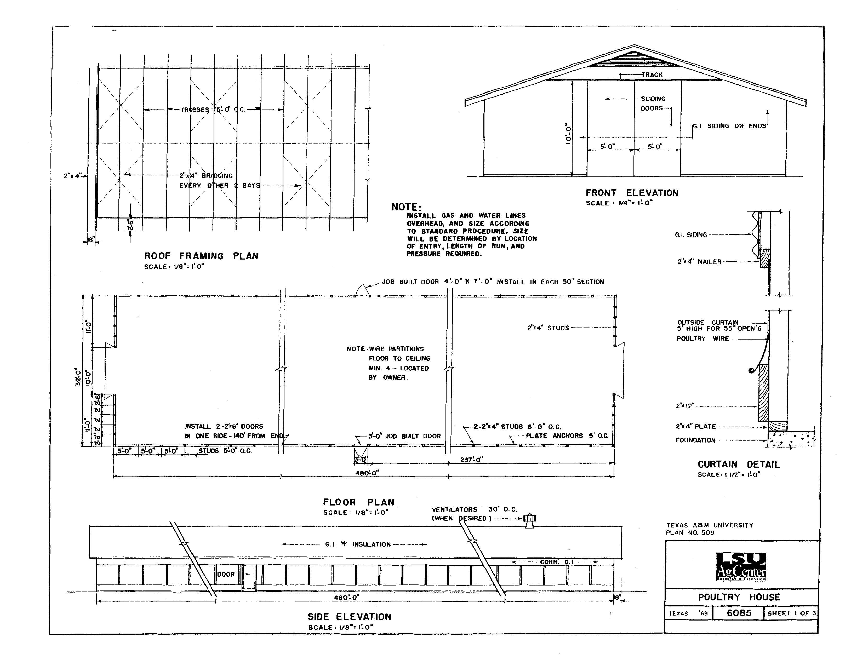 Poultry House 32 X 480