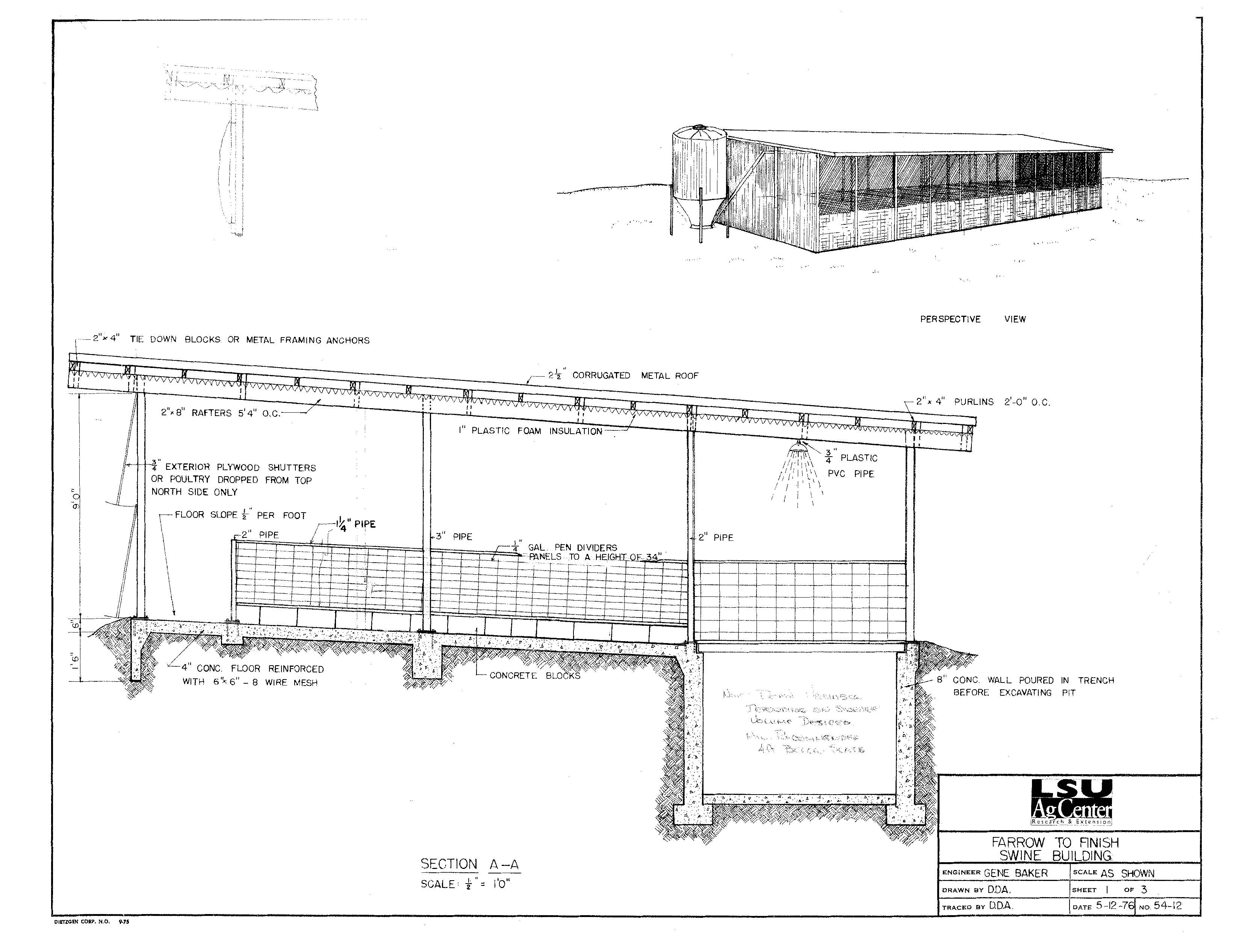 Farrow to Finish Swine Building