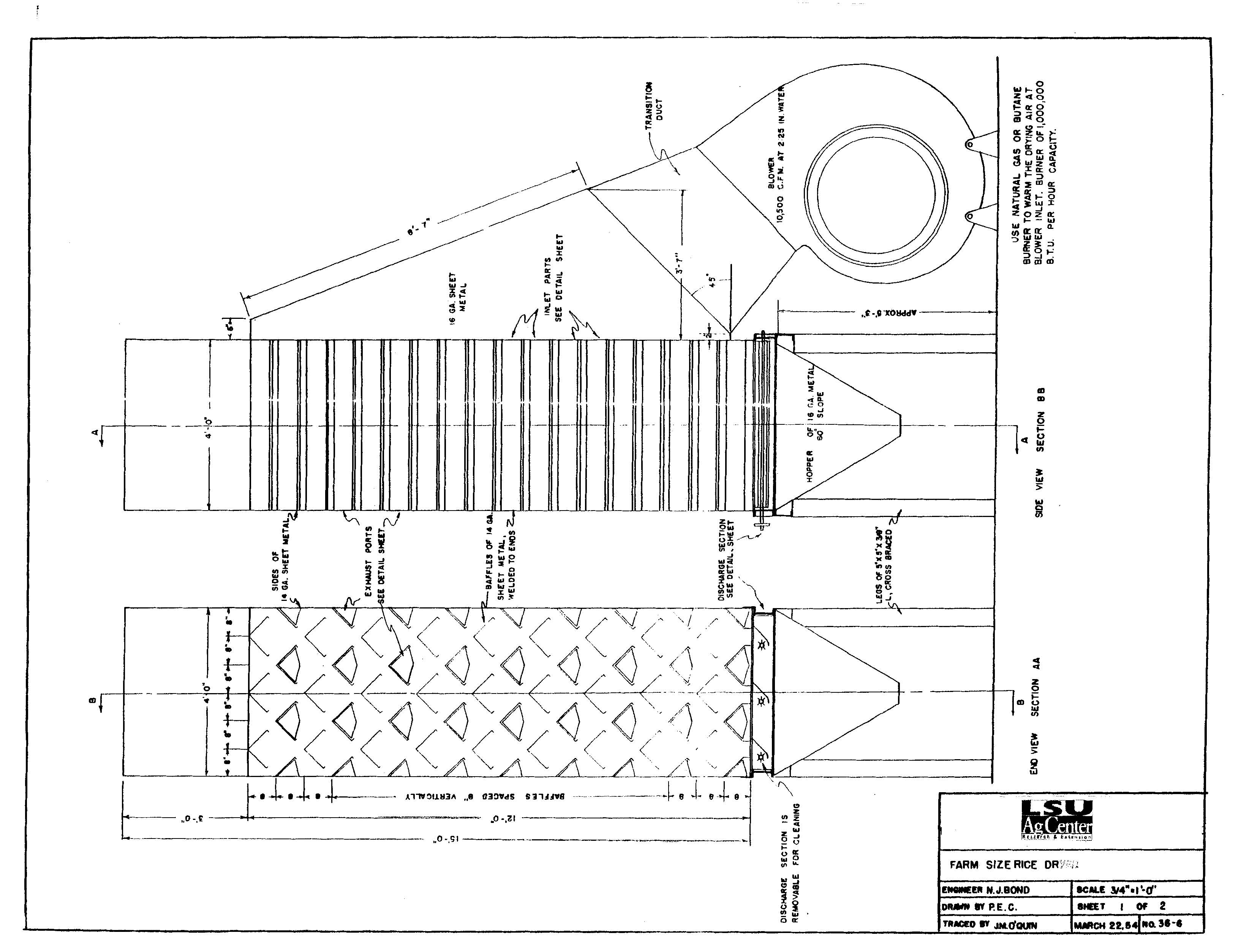 Farm Size Rice Dryer