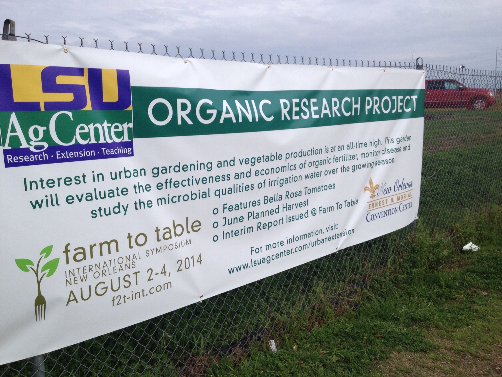 WDSU News Report on Organic Tomato Study