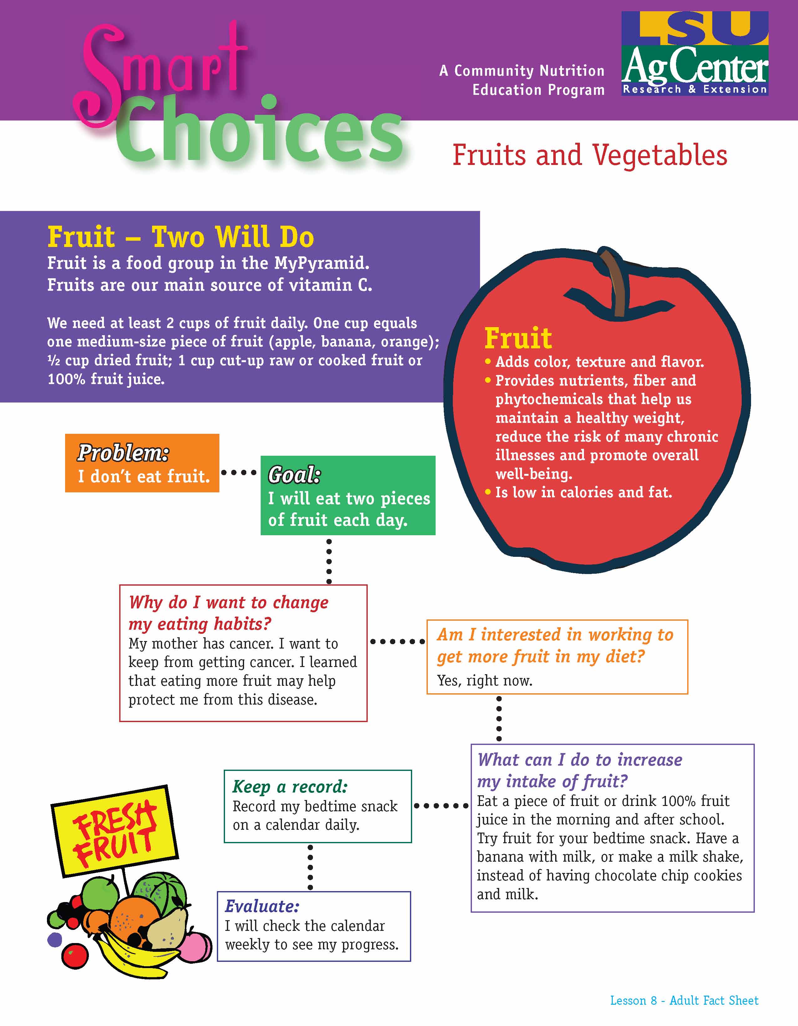 Smart Choices:  Fruit - Two Will Do