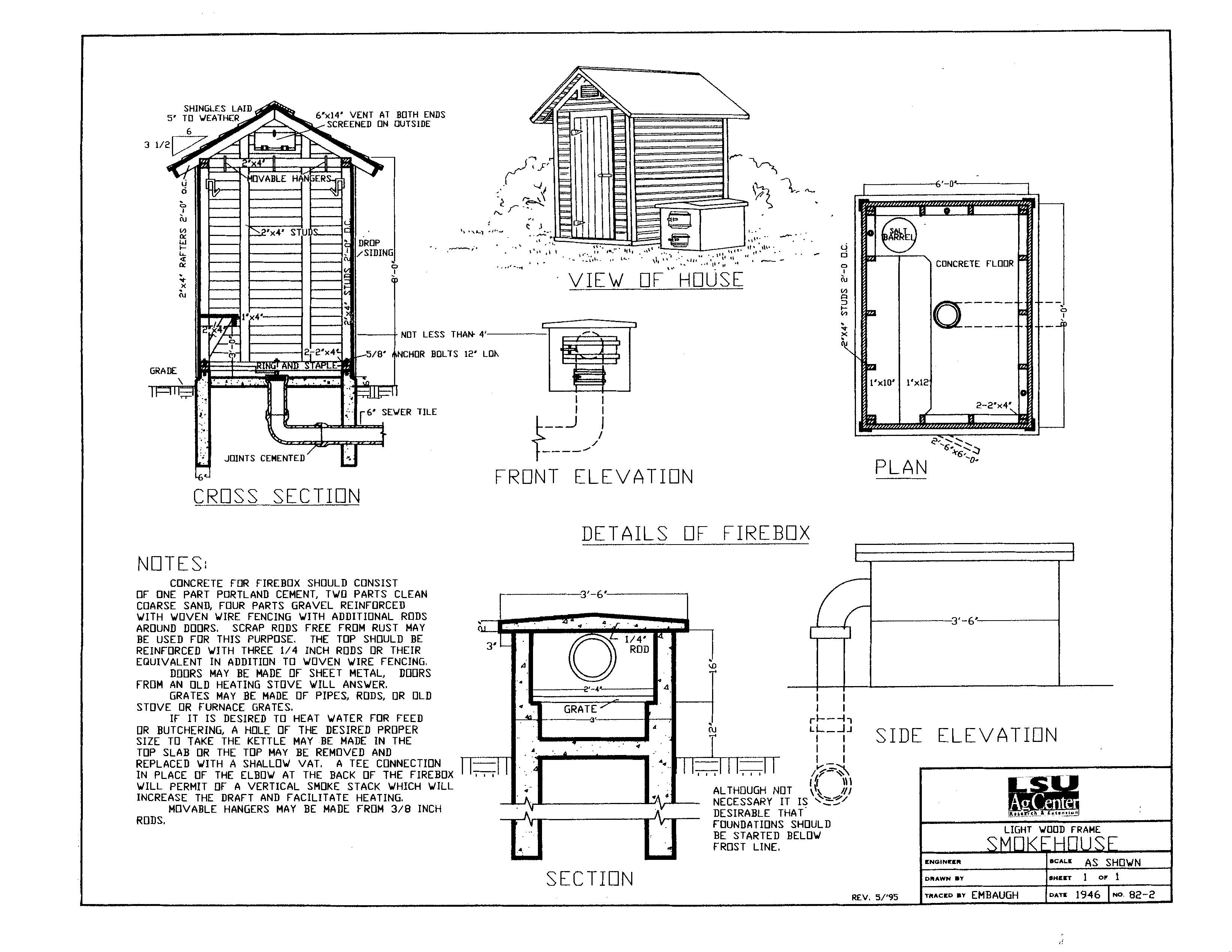 Smokehouse (wood frame)