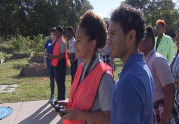 4-H students fly drones as part of National 4-H Week
