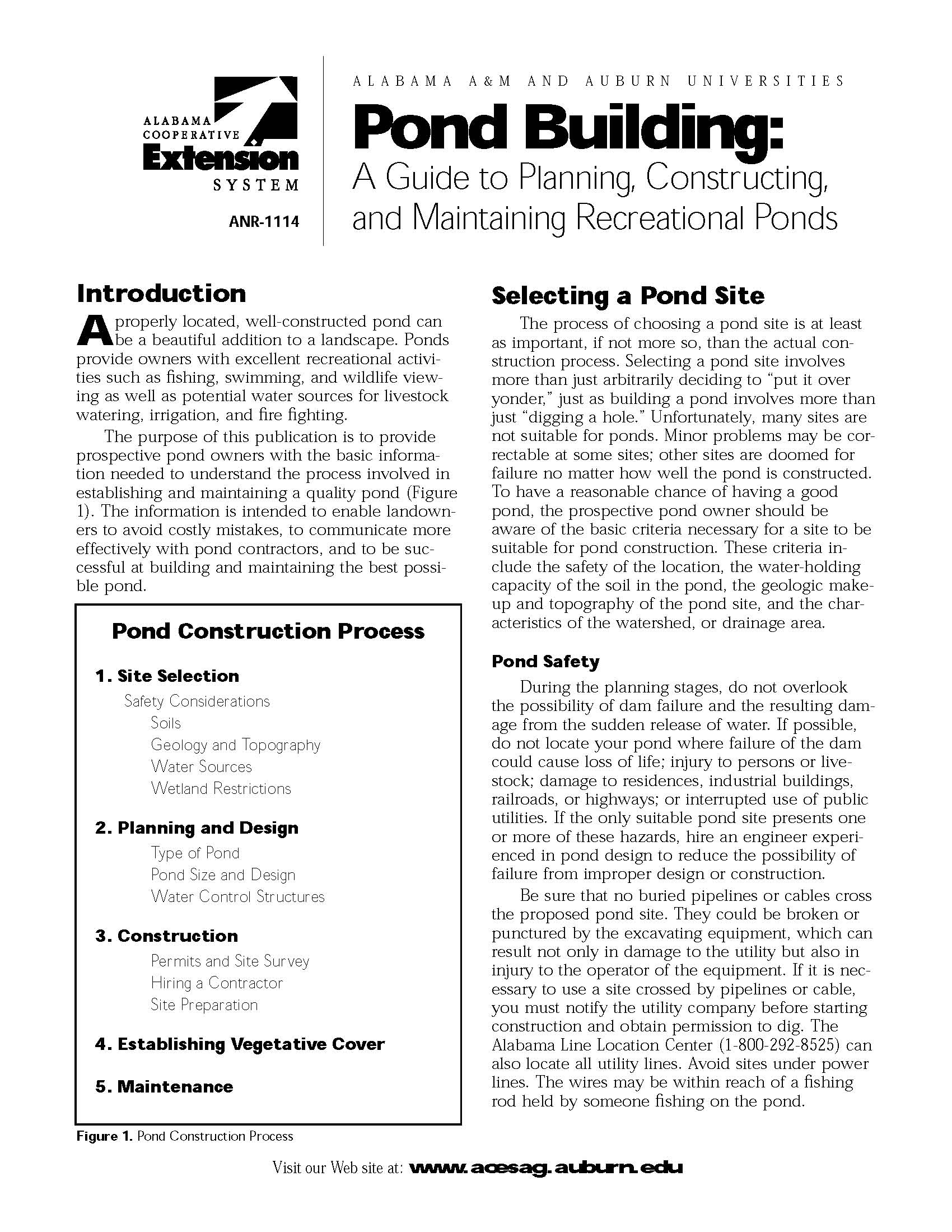 Pond Building: A Guide to Planning Constructing and Maintaining Recreational Ponds