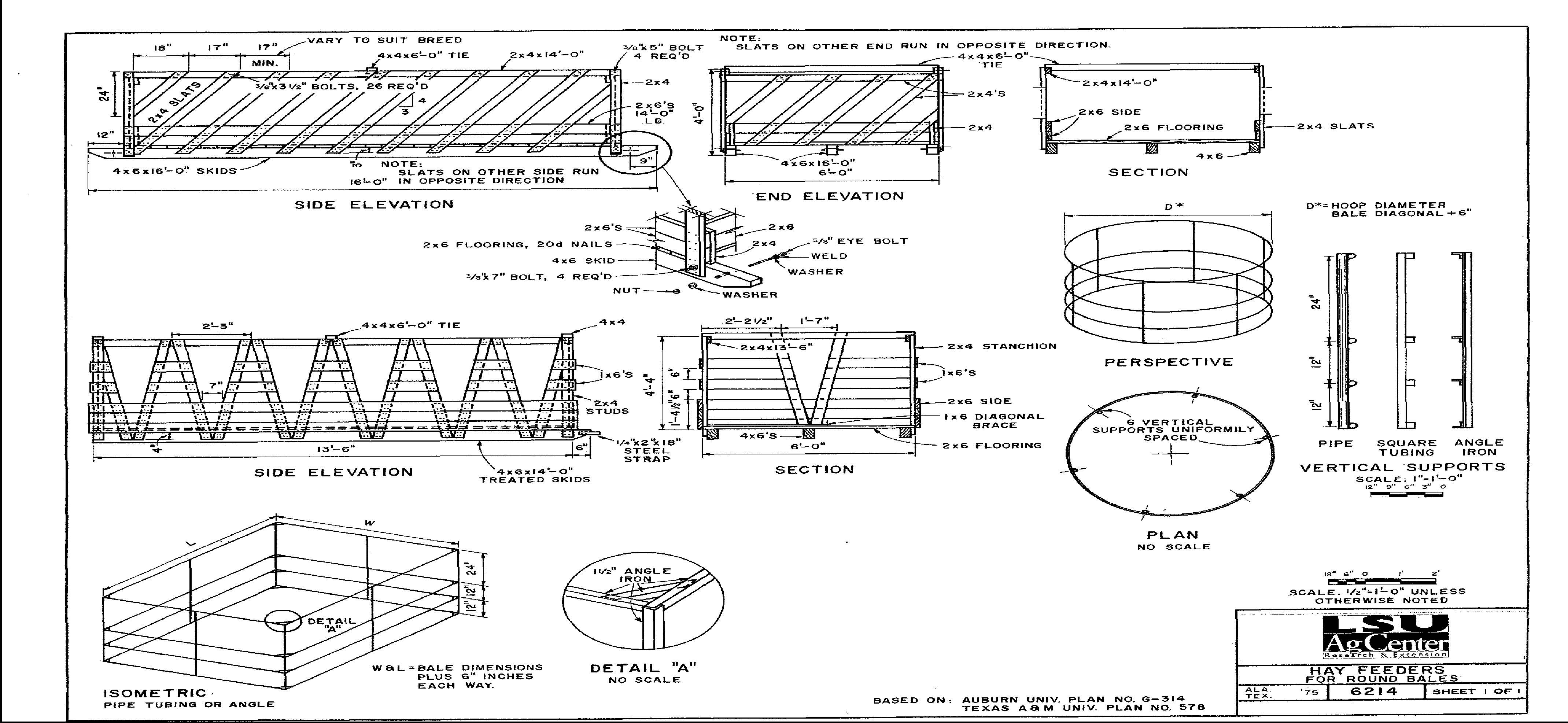 Hay Feeders for Round Bales