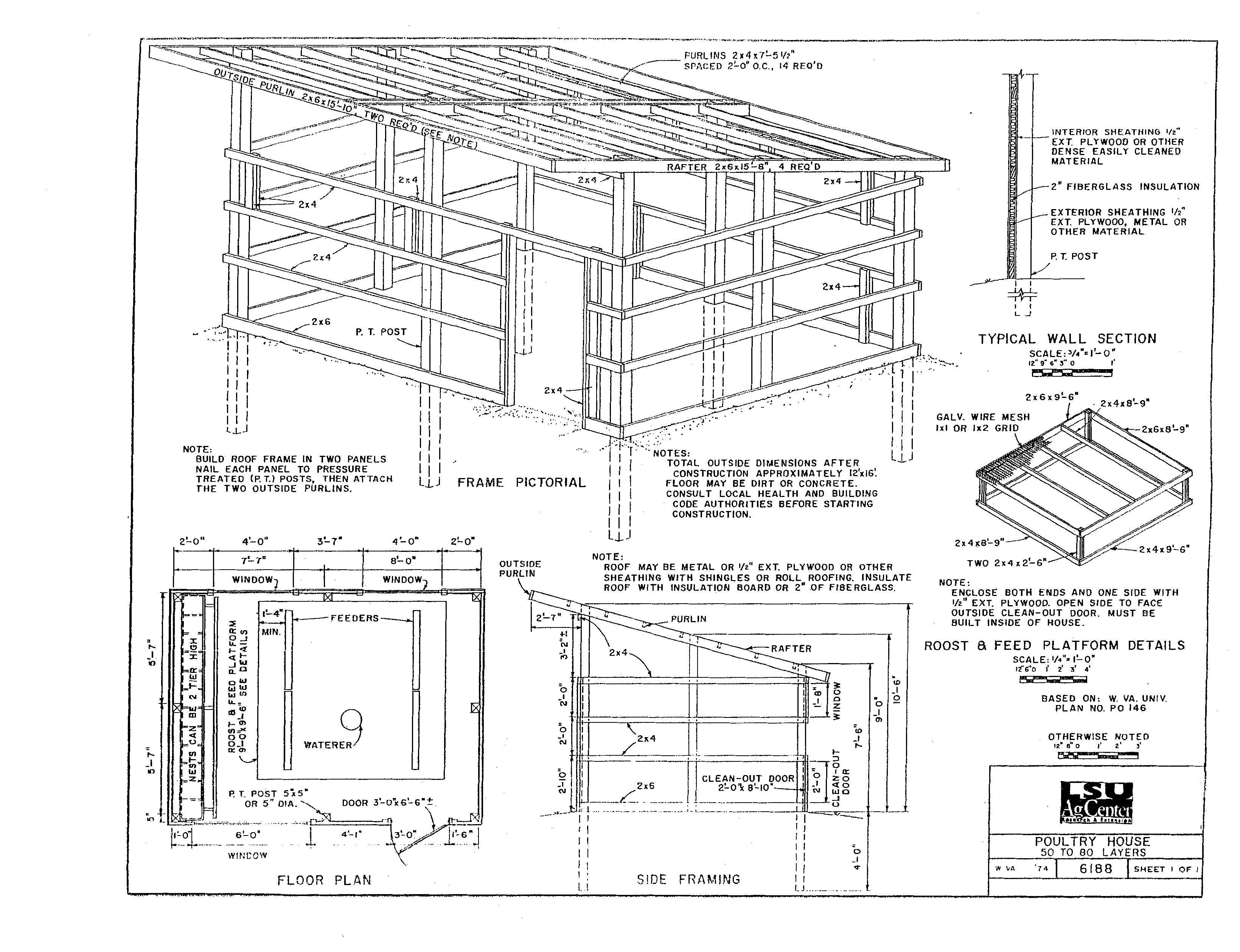 Poultry House 50 to 80 Layers