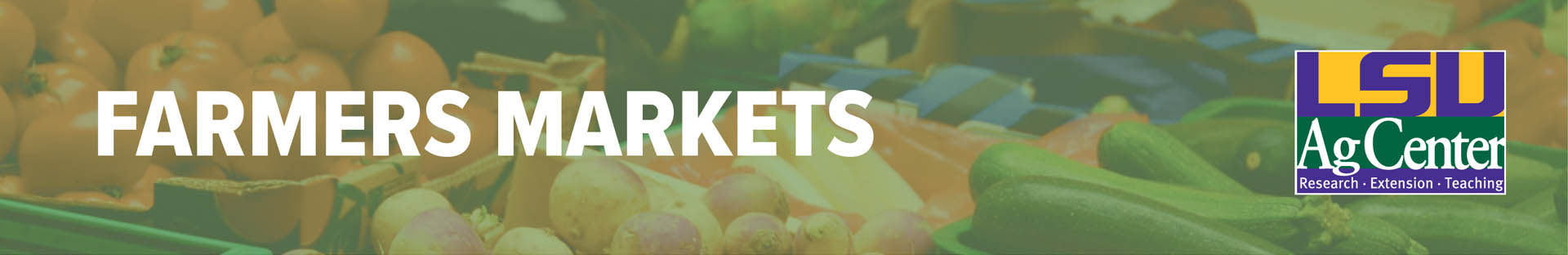 Farmers Markets, LSU AgCenter Logo