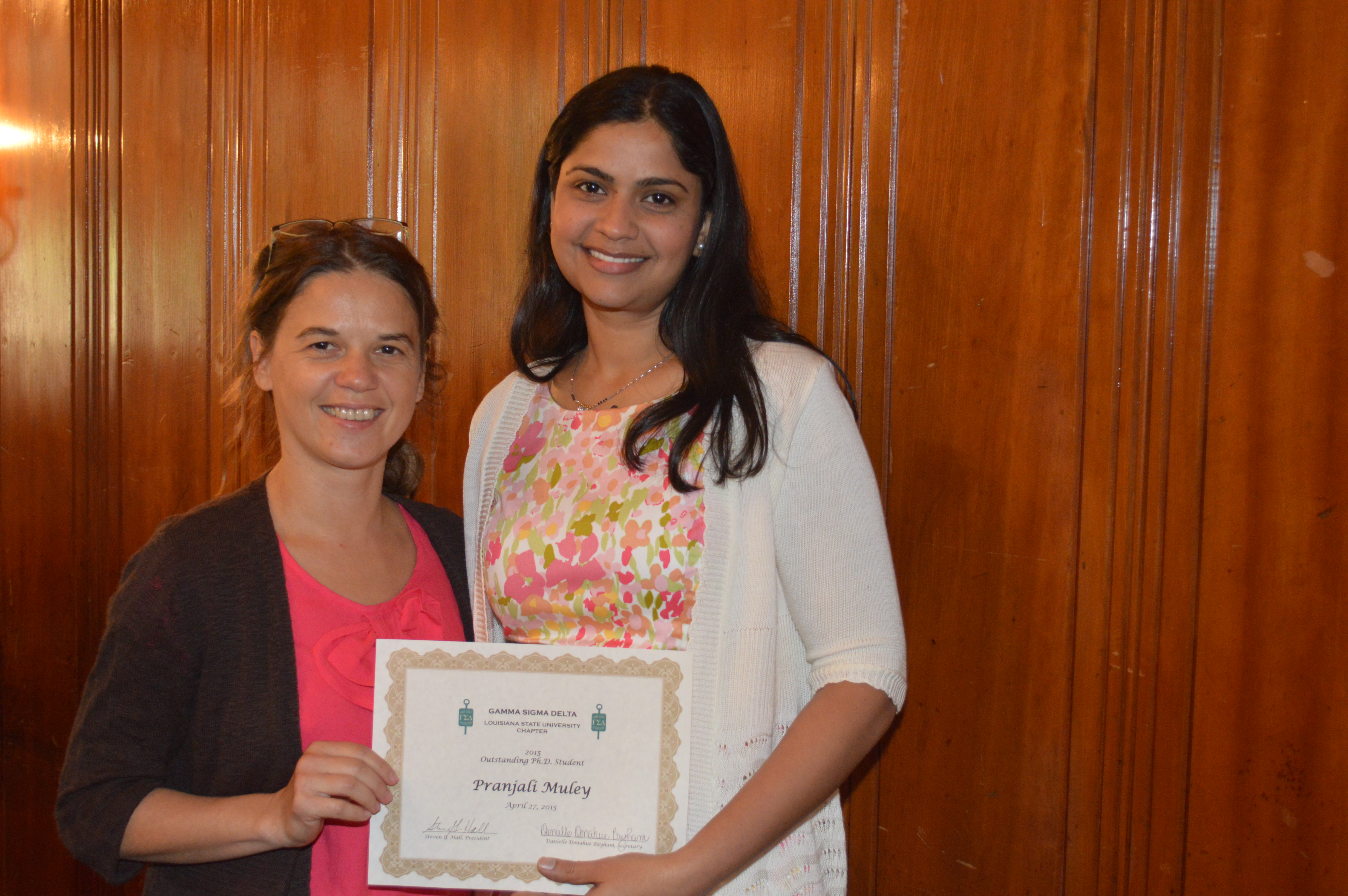 Muley Outstanding Ph.D. student.
