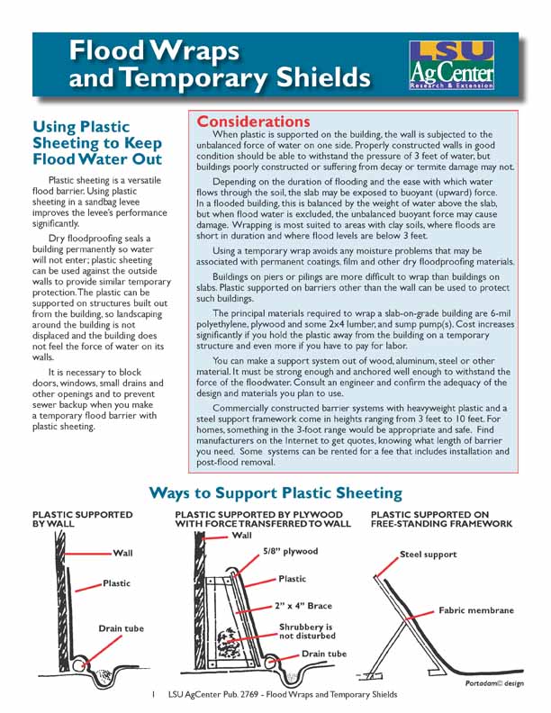 Flood Wraps and Temporary Shields