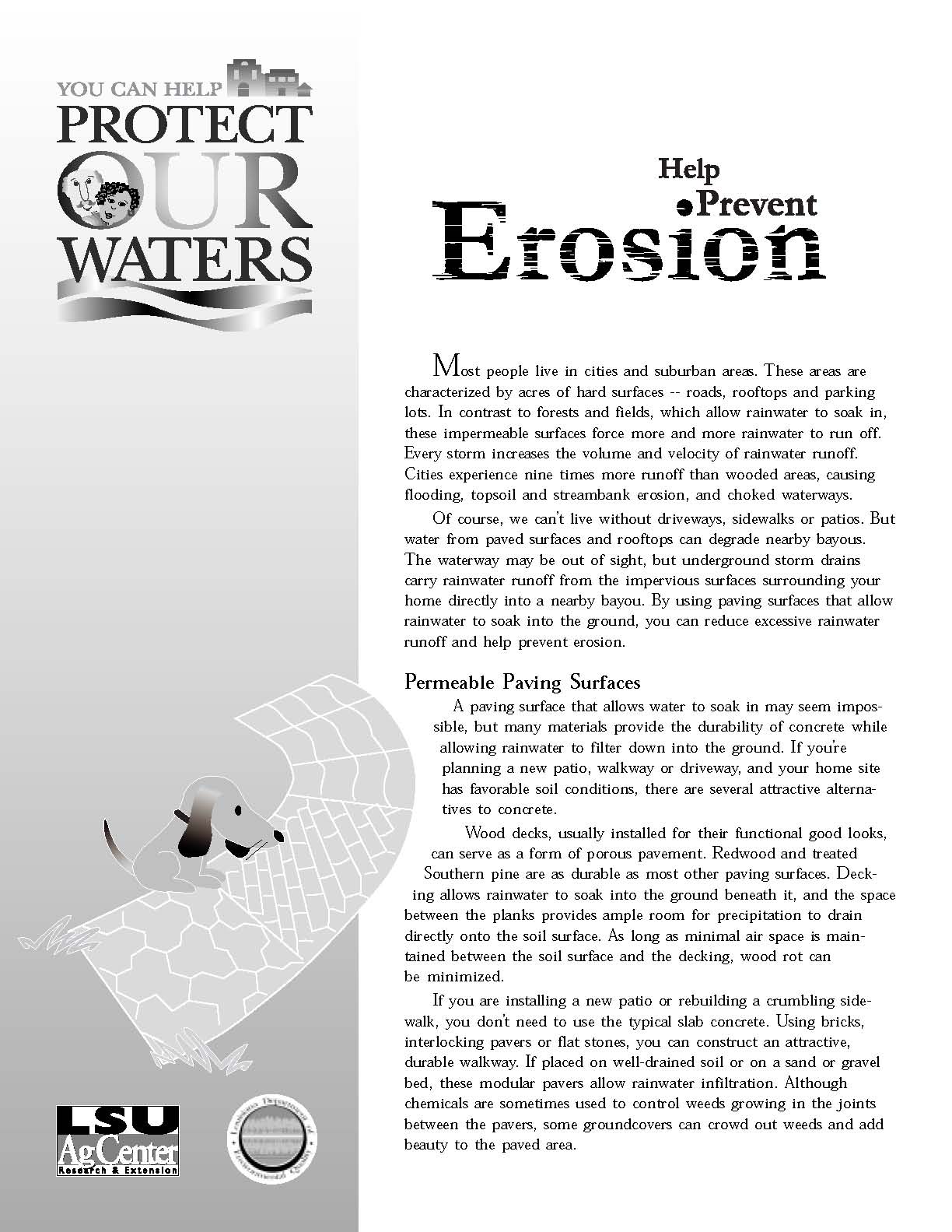 Help Prevent Erosion