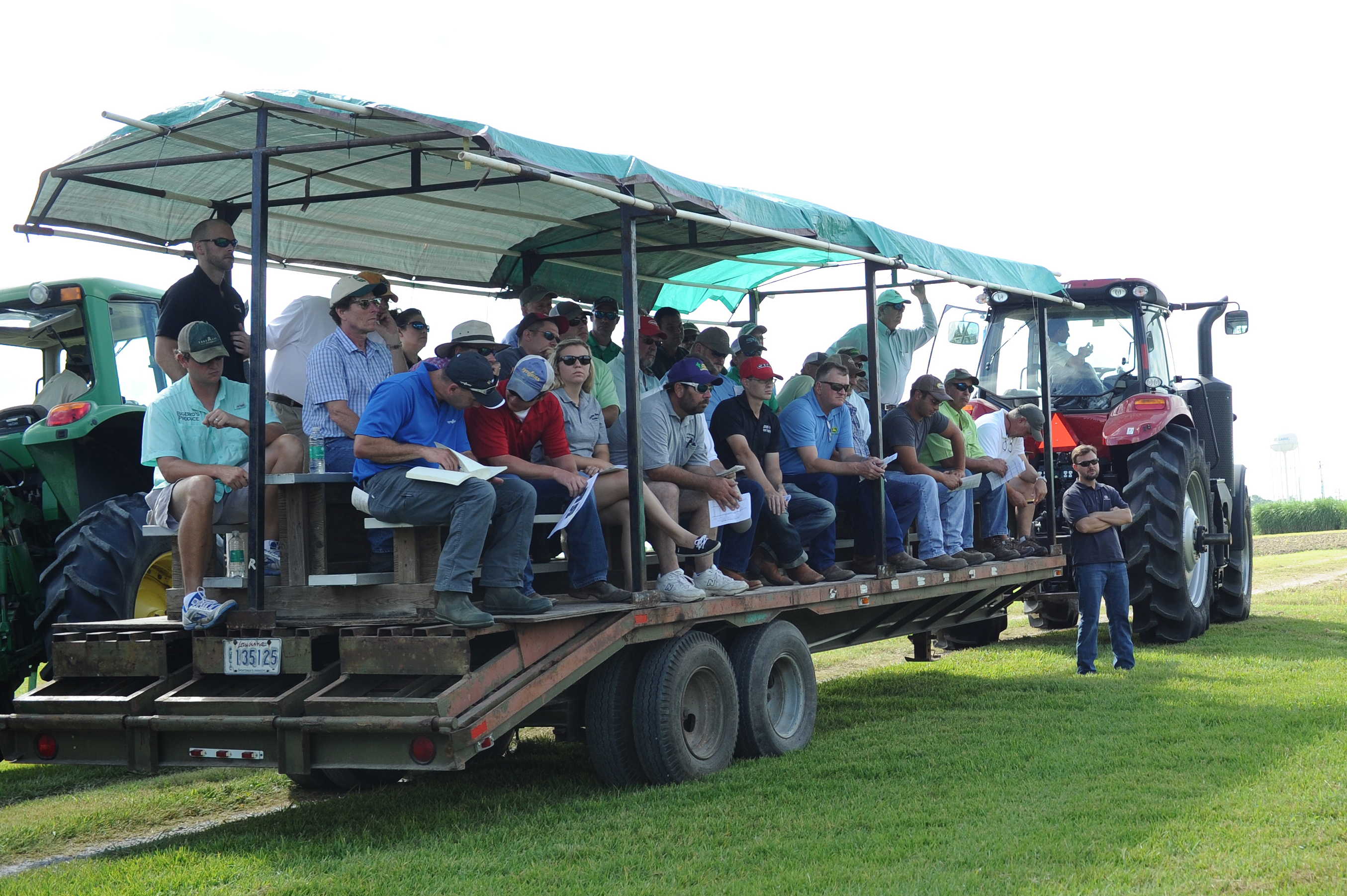 riders on wagon