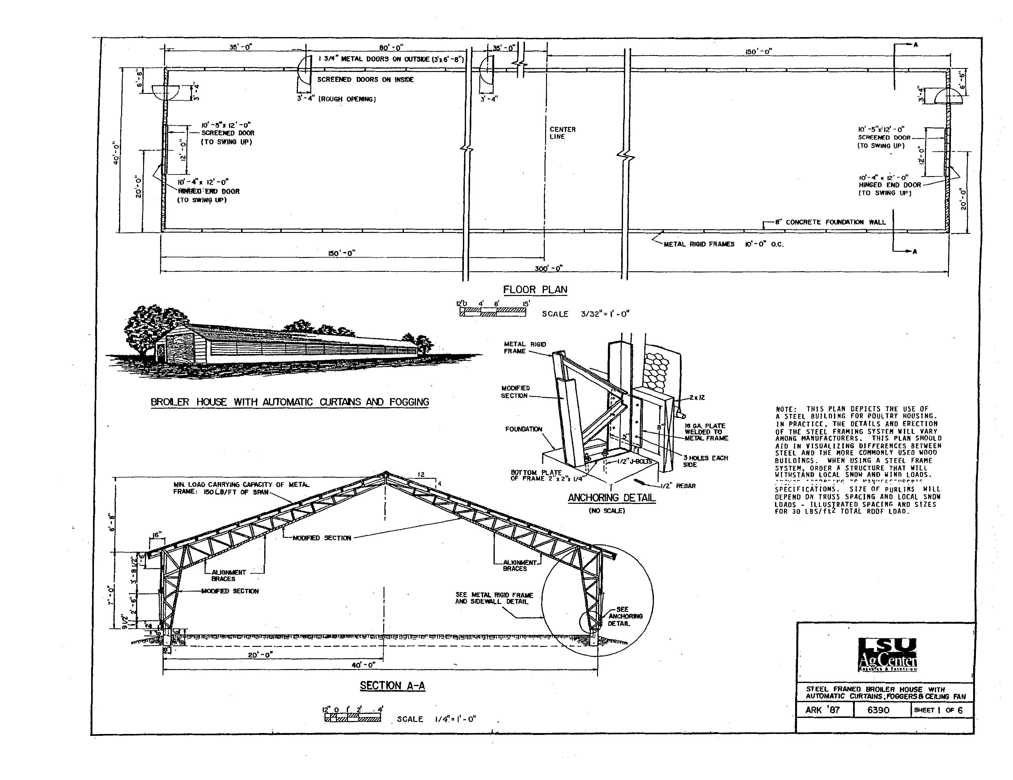 Steel Framed Broiler House