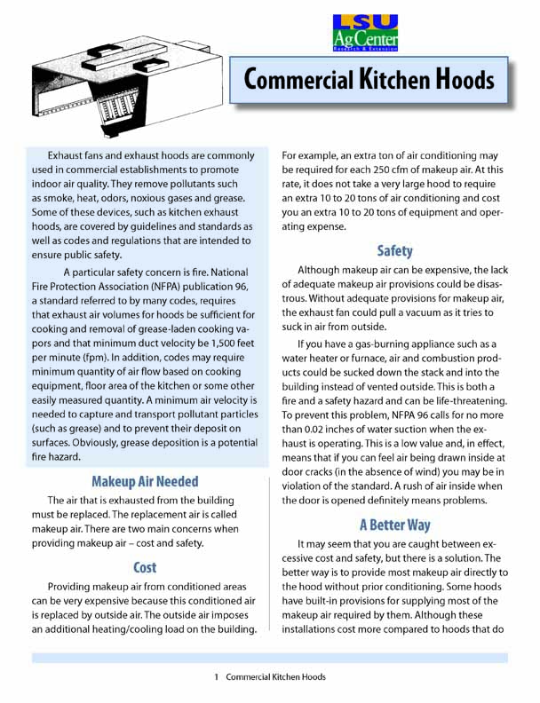 Commercial Kitchen Hoods