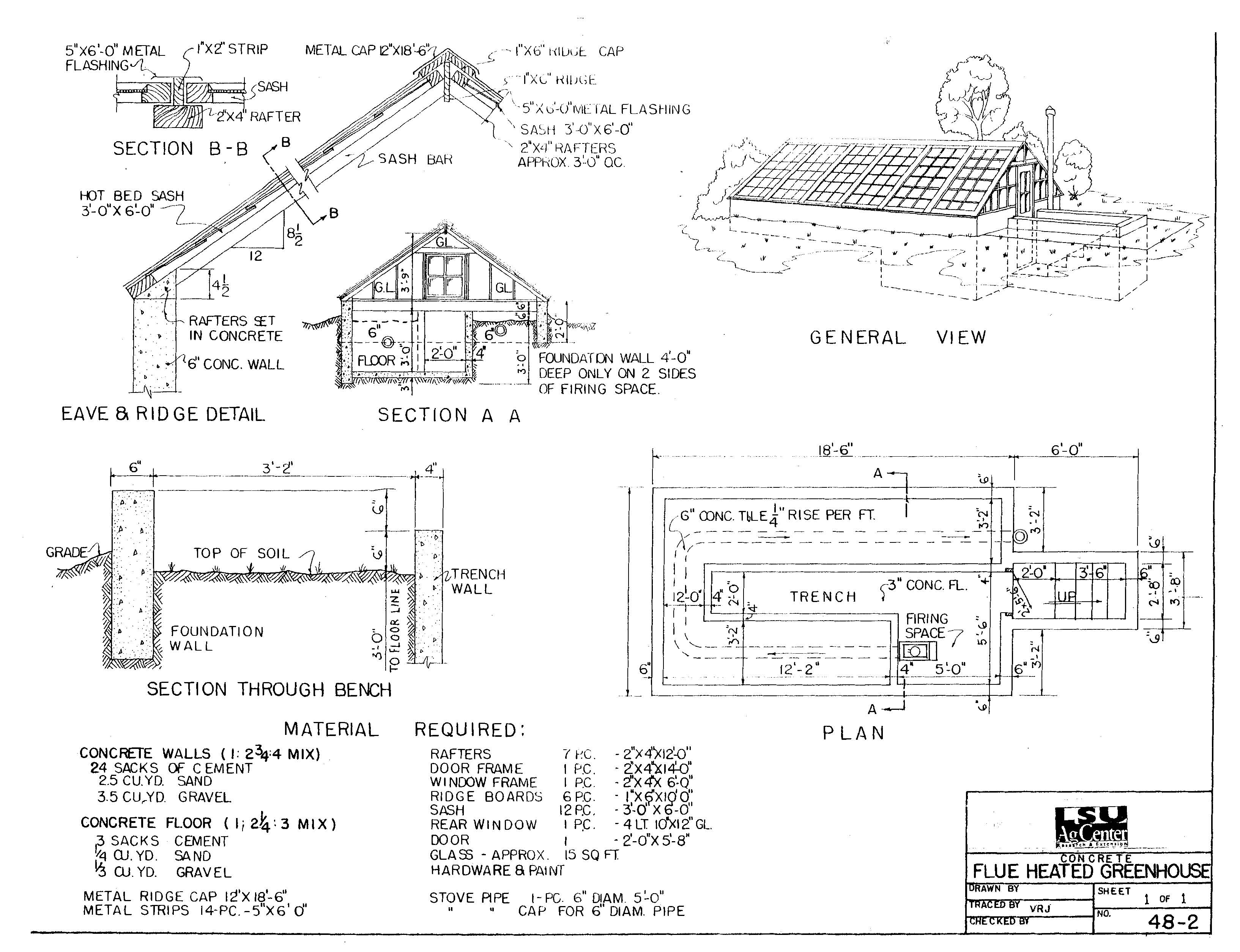 Flue Heated Greenhouse