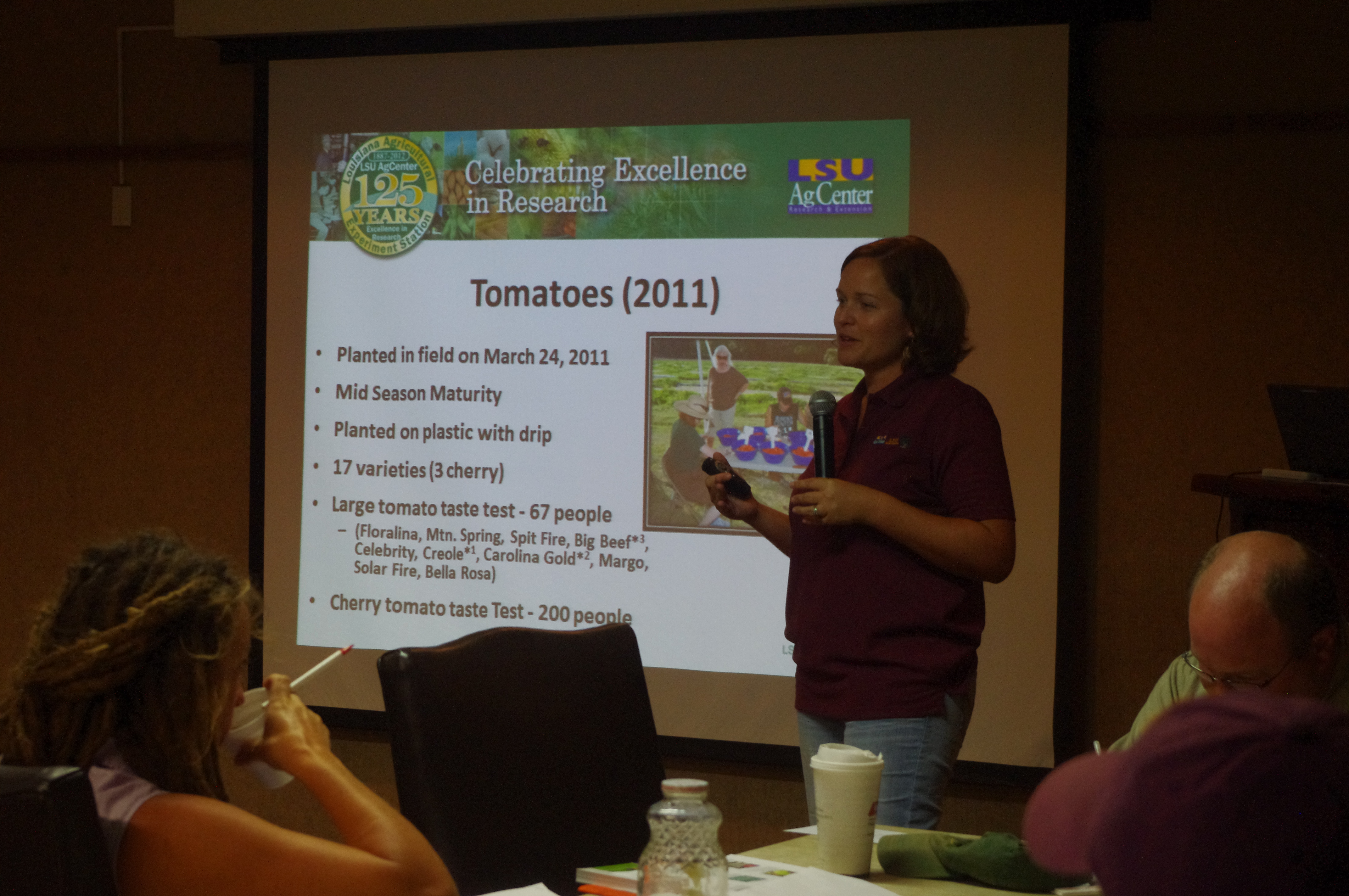 Presentation on tomato field results