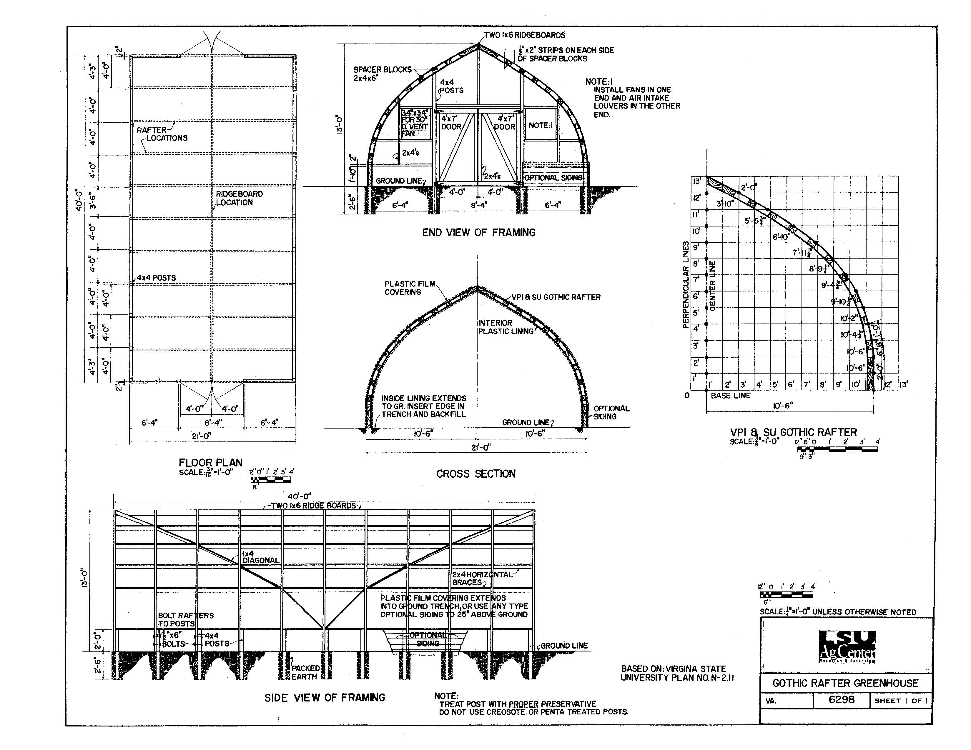 Gothic Rafter Greenhouse
