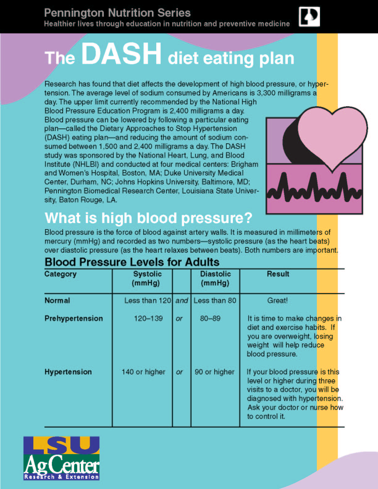 The Dash Diet Eating Plan
