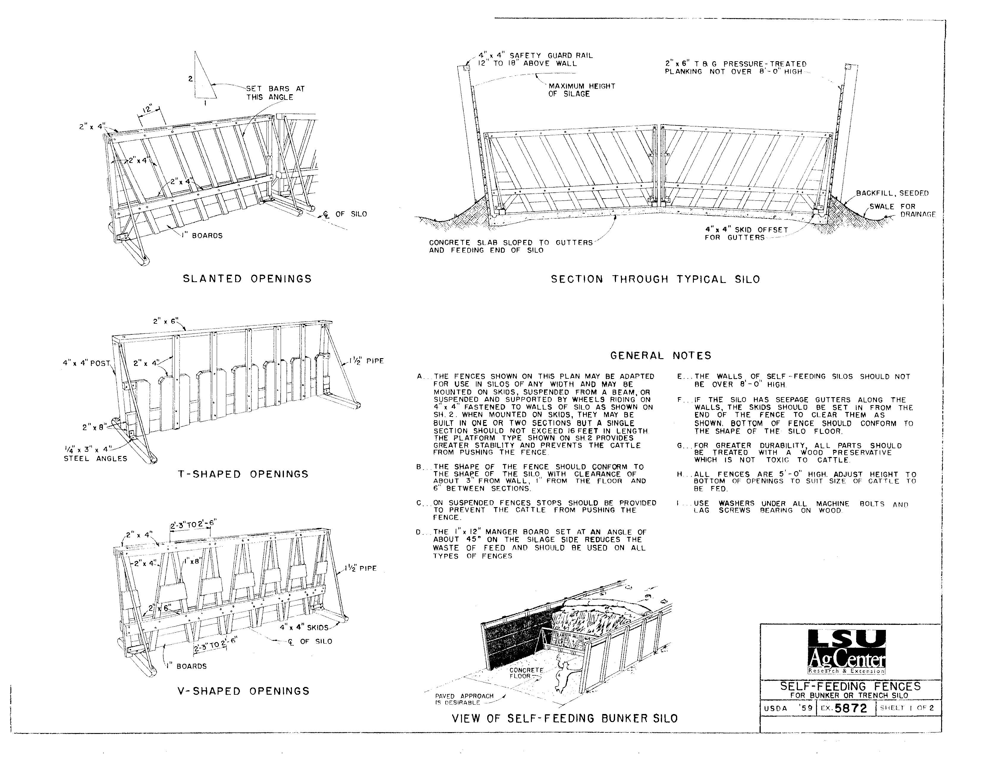 Self-feeding Fences for Bunker or Trench Silo