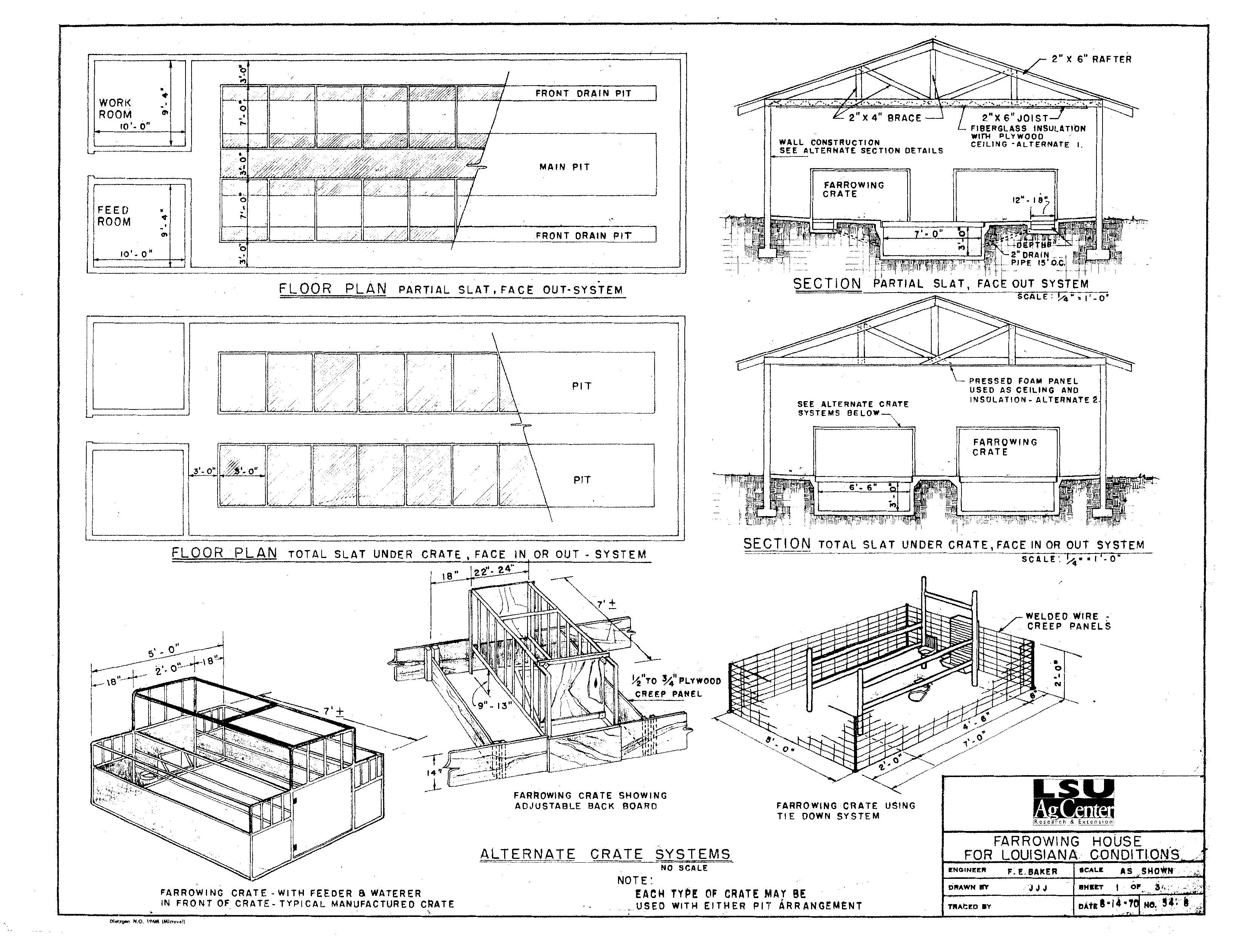 Farrowing House for Louisiana Conditions