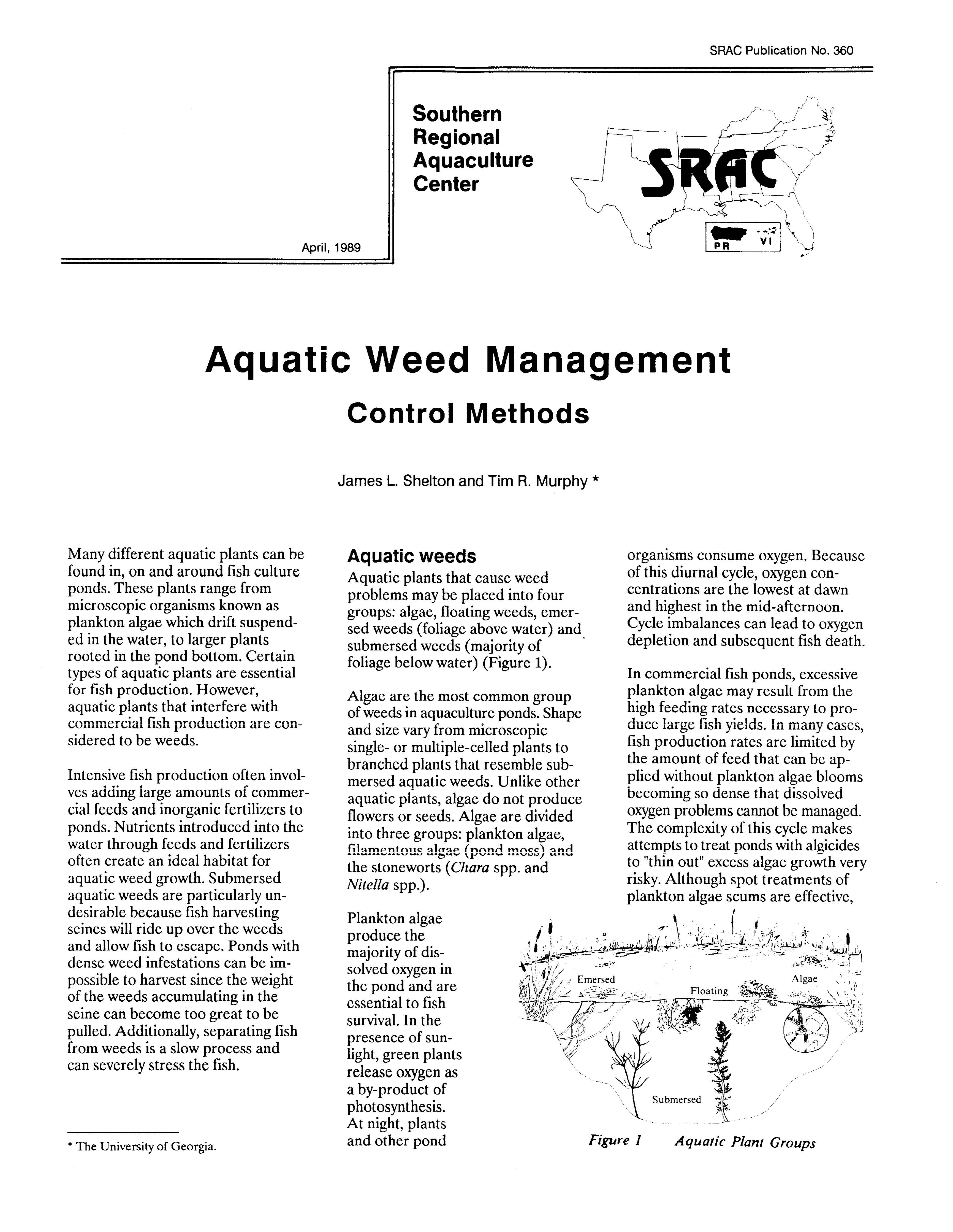 Aquatic Weed Management: Control Methods