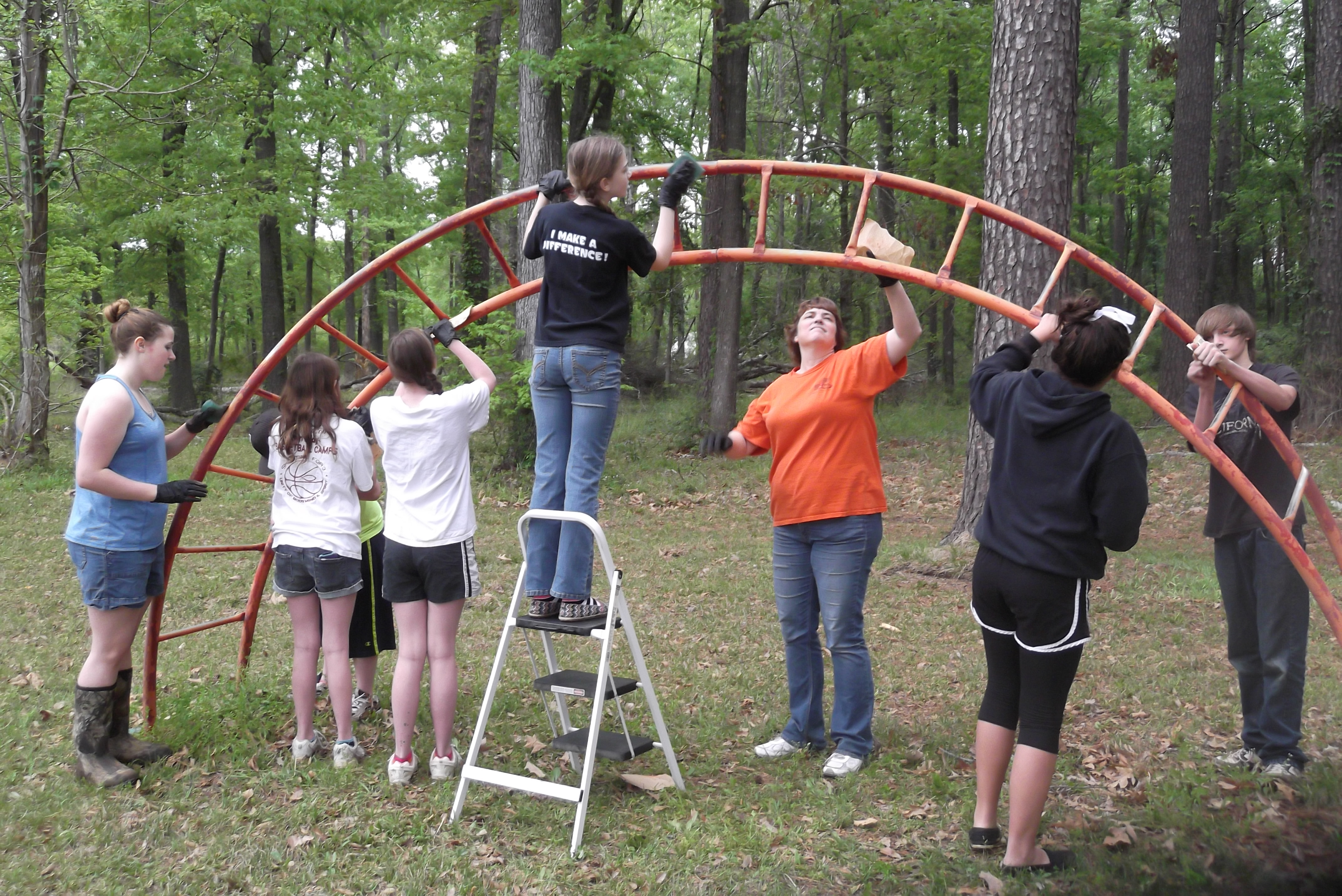 Pennies for the Park – A Red River Parish 4-H Community Service Learning Project – Paint the Park Party