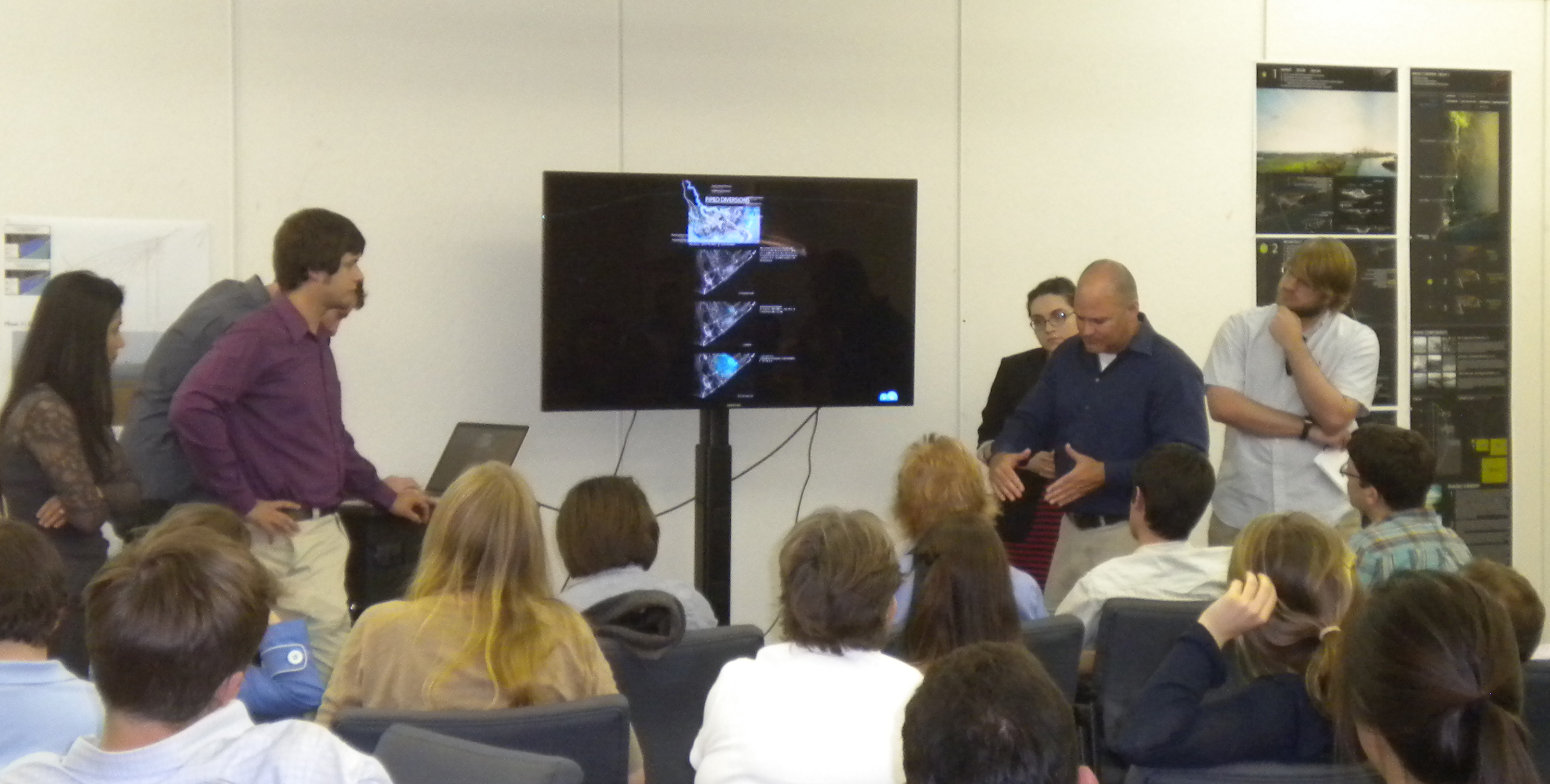 Students present their projects.