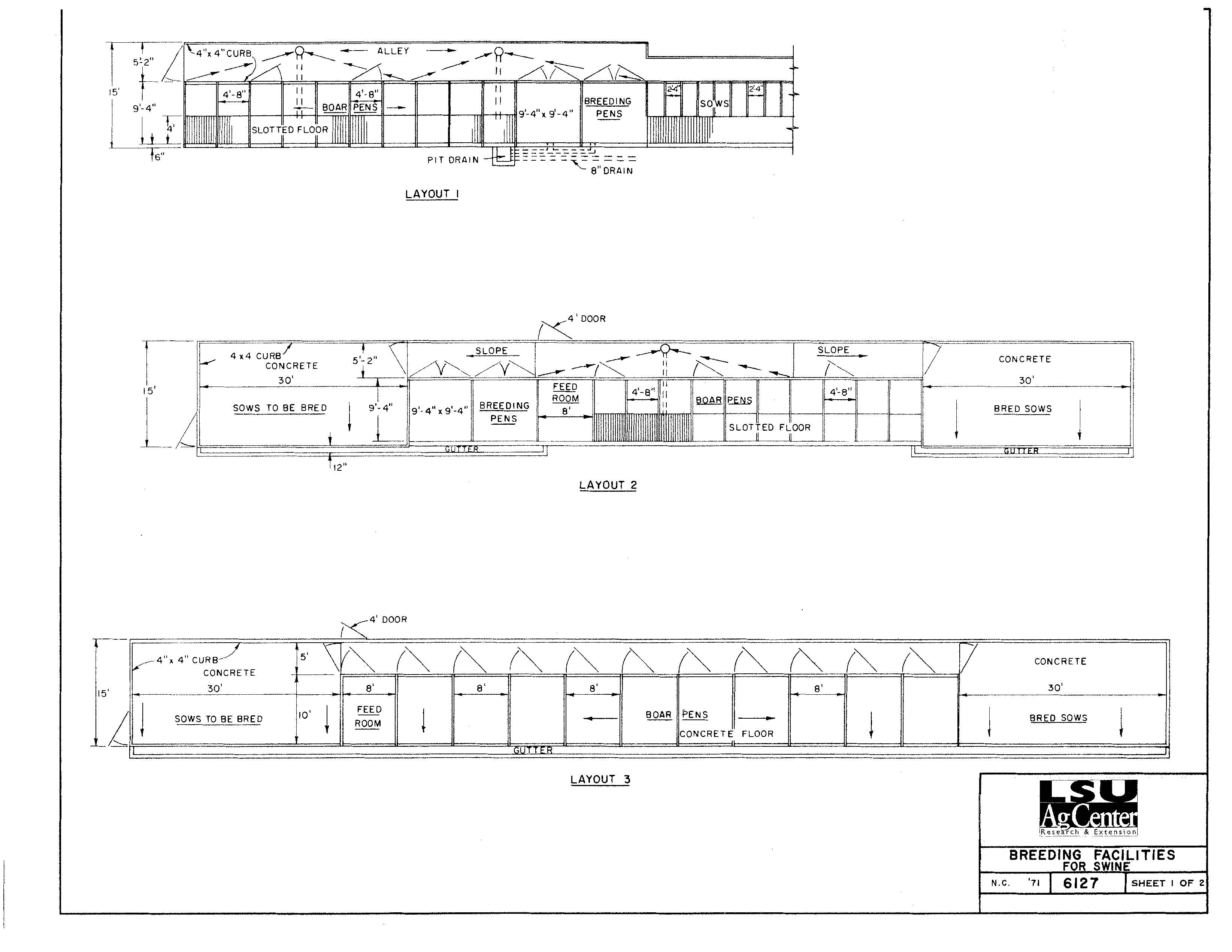 Breeding Facilities for Swine