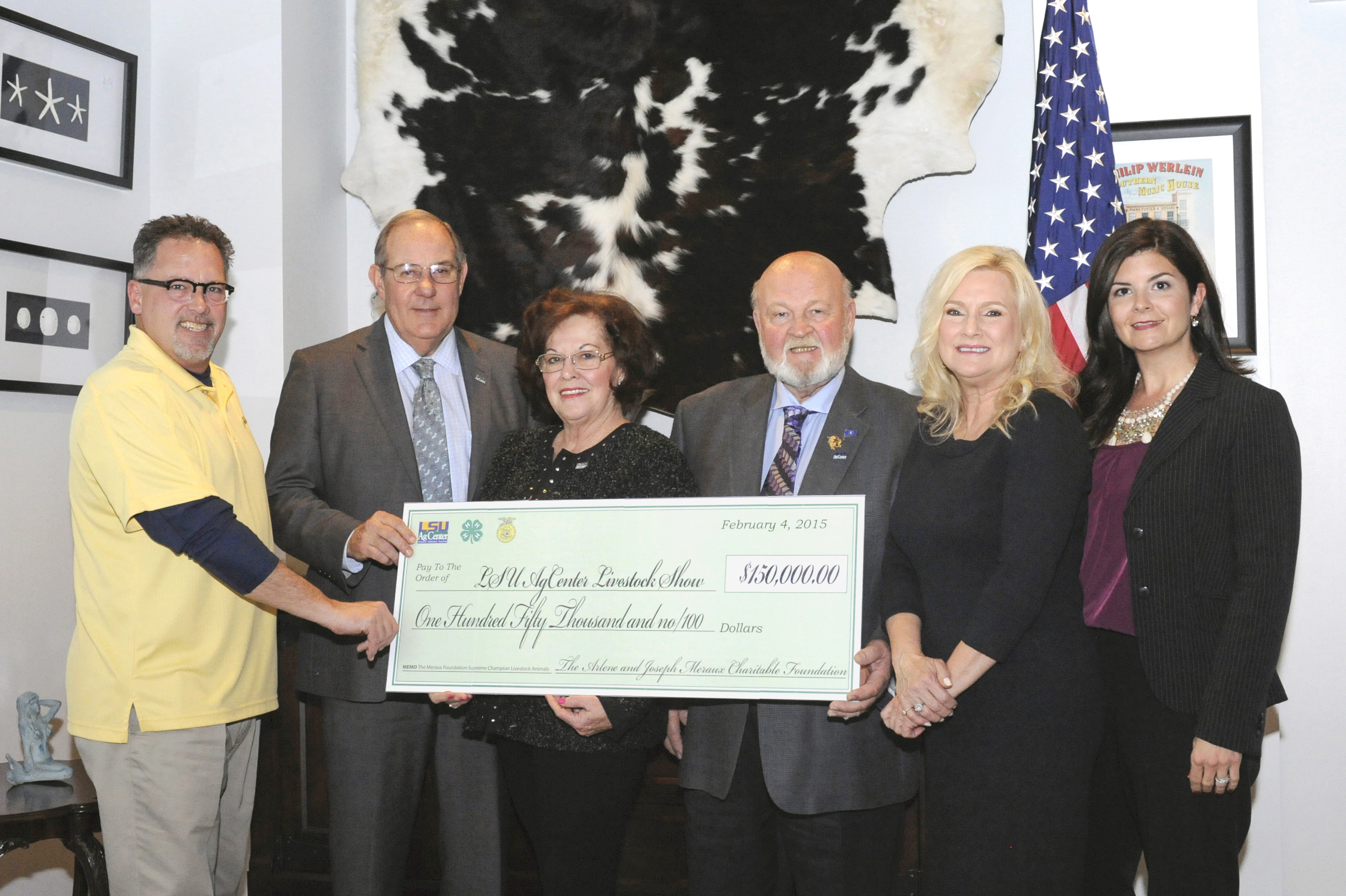 Meraux Foundation donates $150,000 to LSU AgCenter Livestock Show