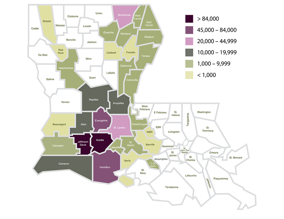 2023 Louisiana Rice Acreage