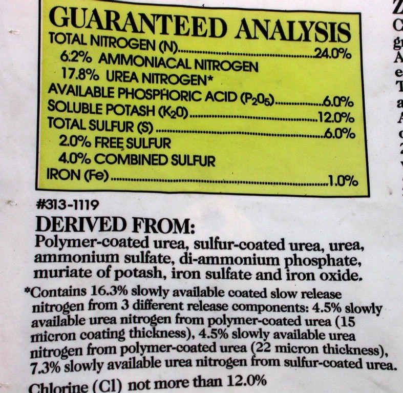 fertilizer label